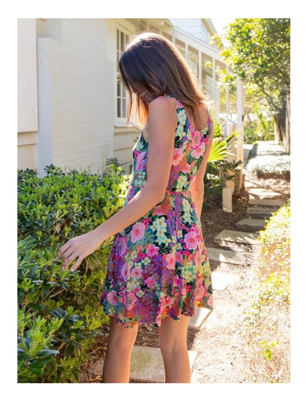 Natural Life Opal ButterSoft Ballet Dress Pink Painted Garden Floral NWT Medium